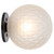 Telbix Gaston Indoor Wall Light - Frost Tear Glass - Black