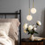 Telbix Gaston Cord Pendant Light - 2 Light - Opal Matte Glass - 210mm - Antique Gold