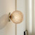 Telbix Gaston Indoor Wall Light - Amber Tear Glass - Antique Gold