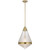 Telbix Harnon Rod Pendant Light - Clear Glass - 350mm - Antique Gold