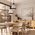 Telbix Harnon Rod Pendant Light - Clear Glass - 350mm - Black
