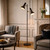 Telbix Hyvik Industrial Floor Lamp - 2 Light - Black