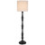 Telbix Hommer Classic Floor Lamp - Beige Shade - Black