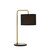 Telbix Ingrid Industrial Desk Lamp - Black Shade - Gold & Black