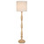 Telbix Hommer Classic Floor Lamp - Ivory Shade - Wood
