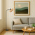 Telbix Katrin Industrial Floor Lamp - Raffia Natural Shade - Black