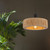 Telbix Katrin Cord Pendant Light - Raffia Natural Shade - 400mm - Black