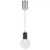 Telbix Invar LED Cord Pendant Light - Clear Glass - 130mm - Nickel