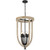 Telbix Hosley Lantern Chain Pendant Light - Wood Frame - 420mm - Black