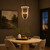 Telbix Hosley Lantern Chain Pendant Light - Wood Frame - 420mm - Black