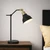 Telbix Kylan Industrial Desk Lamp - Black Shade - Black