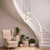 Telbix Kolisa Staircase Pendant Light - 5 Light - Frost Glass - 410mm - White
