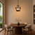 Telbix Lacota Close to Ceiling Light - Wood Frame - 330 x 200mm - Black