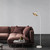 Telbix Larson Industrial Floor Lamp - White Shade - White & Brass