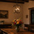 Telbix Lacota Lantern Chain Pendant Light - Wood Frame - 365mm - Black