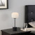 Telbix Liam Touch Table Lamp - Opal Matte Glass - Black