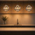 Telbix Lazlo Cord Pendant Light - Small - Clear Glass - 300mm - Black