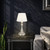 Telbix Loren Touch Table Lamp - Ivory Shade - Nickel