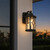 Telbix Lenore Outdoor Wall Light - Clear Glass - Black