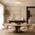 Telbix Lucent Oyster LED Ceiling Light - 55 x 600mm - Gold