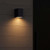 Telbix Lorsa Outdoor LED Wall Light - Single Light - Black