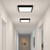 Telbix Lunos Oyster LED Ceiling Light - 25 x 230mm - Black