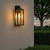 Telbix Mallory Outdoor Wall Light - Large - Black