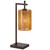 Telbix Lyndra Industrial Desk Lamp - Natural Shade - Bronze