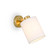 Telbix Malone Indoor Wall Light - White Shade - Antique Gold