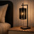 Telbix Lyndra Industrial Desk Lamp - Black Shade - Gun Metal