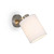 Telbix Malone Indoor Wall Light - White Shade - Nickel