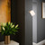 Telbix Malone Indoor Wall Light - White Shade - Nickel