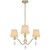 Telbix Malvern Classic Chain Pendant Light - 3 Arm - 550mm - Antique Silver