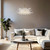Telbix Monte Chain Pendant Light with Rod - Frost Glass - 770mm - Brass