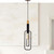 Telbix Marvin Cord Pendant Light - Square Shape - 120mm - Black & Gold