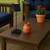 Telbix Mindy Wireless LED Table Lamp - Black Sand Shade - Black