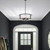 Telbix Norel Rod Pendant Light - 6 Light - Clear Glass - 500mm - Black