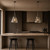 Telbix Olmont Chain Pendant Light with Rod - Clear Glass - 370mm - Nickel