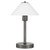 Telbix Ohio Metal Base Table Lamp - White Shade - Gun Metal
