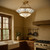 Telbix Orista Chain Pendant Light - Frost Glass - 500mm - Brass