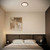 Telbix Orlin Round Oyster LED Ceiling Light - 80 x 300mm - Wood
