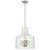 Telbix Perron Rod Pendant Light - 4 Light - Clear Glass - 380mm - Nickel