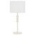 Telbix Poetix Art Deco Table Lamp - White Shade - Cream
