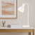 Telbix Pivot Industrial Desk Lamp - White