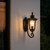 Telbix Ramiro Outdoor Wall Light - Clear Glass - Black