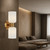 Telbix Riven Outdoor Wall Light - 2 Light - Opal Matte Glass - Antique Gold