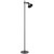 Telbix Rosner Industrial Floor Lamp - Black