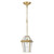 Telbix Rye Chain Pendant Light with Rod - Clear Glass - Brass