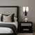 Telbix Sebring Wall Light - 2 Arm - Opal Matte Glass - Black