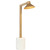 Telbix Satrom LED Desk Lamp - White Marble Base - Antique Brass